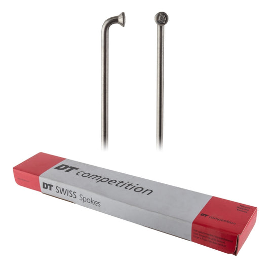 DT Swiss Competition Spoke: 2.0/1.8/2.0mm 295mm J-bend Silver Box of 100