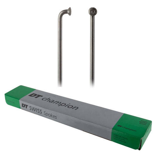 DT Swiss Champion Spoke: 2.0mm 274mm J-bend Silver Box of 100