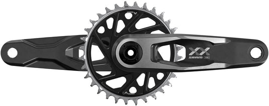 SRAM XX Downhill T-Type Crankset - 165mm 7-Speed 34t 3mm Offset Chainring Direct Mount 55mm Chainline DUB Wide Spindle BLK