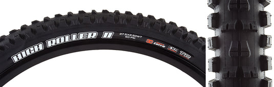 Maxxis High Roller II Tire - 27.5 x 2.5 Tubeless Folding BLK 3C MaxxTerra EXO Wide Trail