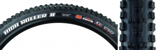 Maxxis High Roller II Mountain Tire 29''x2.50 Folding Tubeless Ready 3C Maxx Terra EXO Wide Trail 60TPI Black