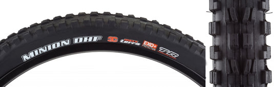 Maxxis Minion DHF Tire - 27.5 x 2.5 Tubeless Folding BLK 3C MaxxTerra EXO+ Wide Trail