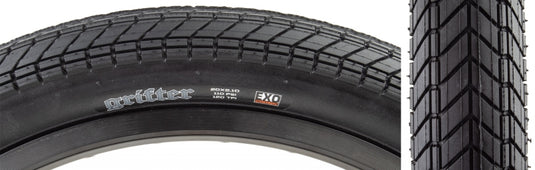 Maxxis Grifter Tire - 20 x 2.1 Clincher Folding Black Dual EXO