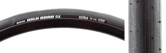 Maxxis High Road SL Tire - 700 x 25 Tubeless Folding Black HYPR-S K2 ONE70