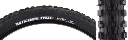 Maxxis Minion DHF Tire - 29 x 2.5 Tubeless Wire Black BikePark DH Wide Trail