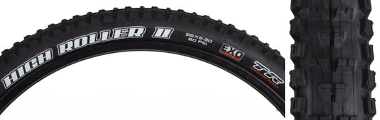Maxxis High Roller II Mountain Tire 26''x2.30 Folding Tubeless Ready Dual EXO 60TPI Black