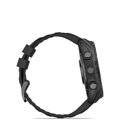 Garmin fenix 8 AMOLED 51mm Watch Watch Color: Slate Grey Wristband: Black - Silicone