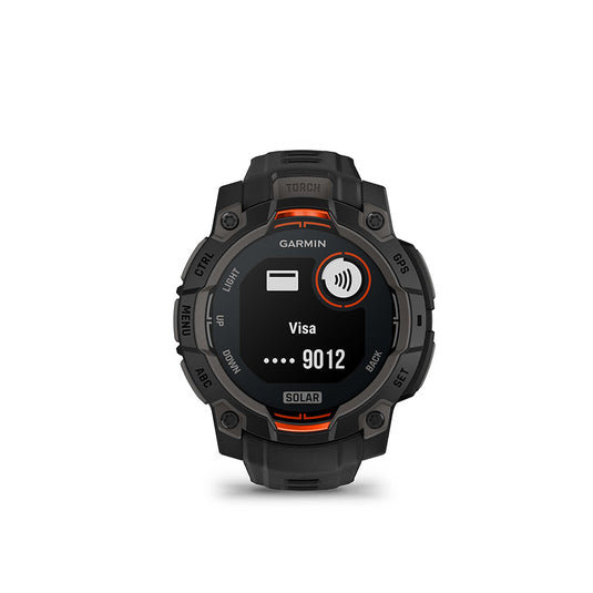 Garmin Instinct 3 GPS Smartwatch - 45mm Solar Black/Black