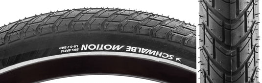 Schwalbe Motion Big Apple E25 Tire 20x2.15" Black
