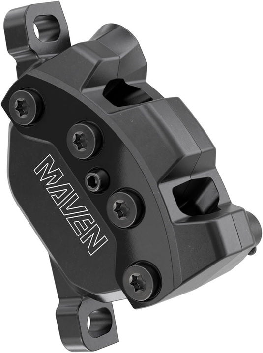 SRAM Maven Silver Disc Brake Caliper Assembly - Front/Rear Post Mount 4-Piston BLK B1