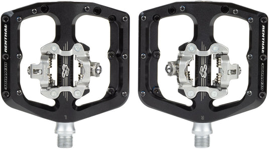 Renthal Revo-DHC Pedals - Dual Sided Clipless Platform Alloy 9/16" BLK Shimano SPD