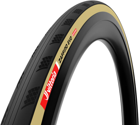 Vittoria Zaffiro EVO V Tire - 700 x 25 Clincher Folding BLK/Tan 1C Graphene G2.0