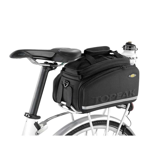 Topeak MTS Strap Mount TrunkBag DXP Rack Bag Expandable Panniers - 22.6 Liter BLK