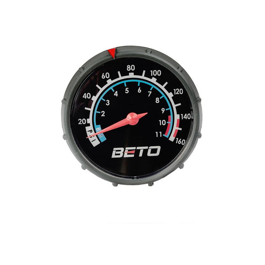 Beto 11/160 LG Floor Pump Dual Valve Head 160psi Black
