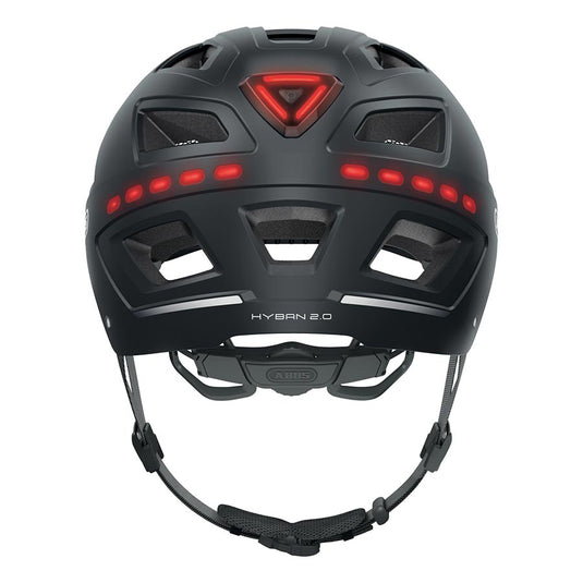 Abus Hyban 2.0 LED Helmet XL 61 - 65cm Signal Black