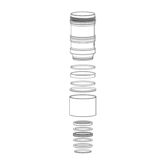 RockShox Monarch B1 C1 D1 Air Can Assembly 200x57 HV - Monarch B1 (Plus RL XX) C1 (R RT RT3) D1 (RT3)