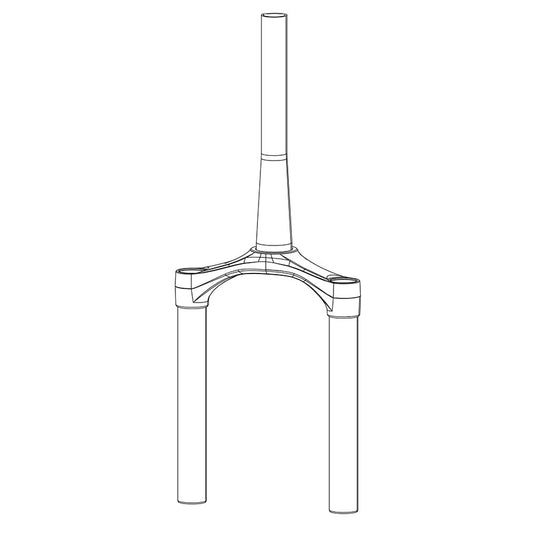 RockShox CSU Bluto Solo Air 26" 51 Offset Aluminum Taper Diffusion Black A1
