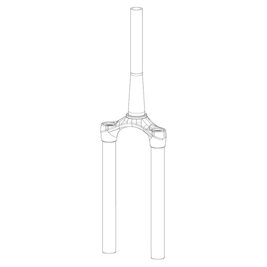 RockShox CSU - Reba Solo Air 29" Tapered Aluminum Steerer Diffusion BLK A7 130-150mm