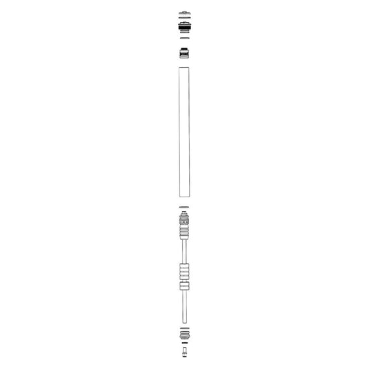 RockShox Solo Air Spring Assembly - 100 - 160mm Top Cap Spring Travel Spacers Shaft Bolt 35 Silver A1