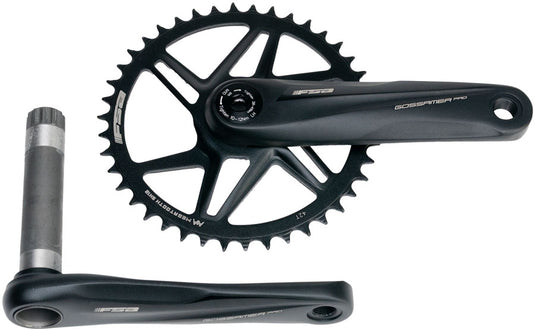 Full Speed Ahead Gossamer Pro AGX+ 1x Crankset - 160mm For Shimano 12-Speed HG+ 42t Direct Mount MegoExo Spindle BLK
