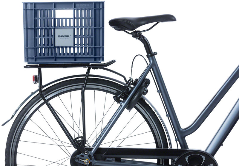 Load image into Gallery viewer, Basil Crate Basket - Medium 29.5L Recycled Plastic Bluestone
