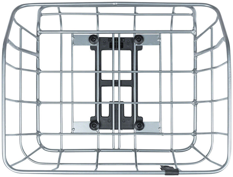 Load image into Gallery viewer, Basil Portland Rear Basket - MIK Mount Aluminum Silver
