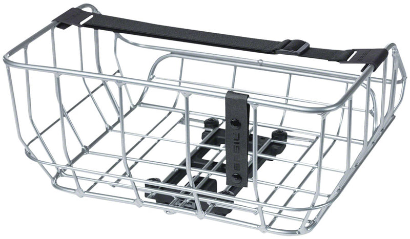 Load image into Gallery viewer, Basil Portland Rear Basket - MIK Mount Aluminum Silver
