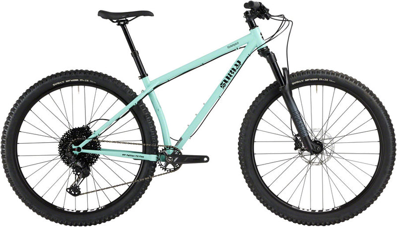 Load image into Gallery viewer, Surly Krampus Front Suspension Bike - 29" Steel Blue Oyster Coat Large
