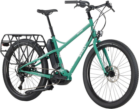 Surly Skid Loader Cargo Ebike - 27.5'' Steel Illegal Smile Green Small