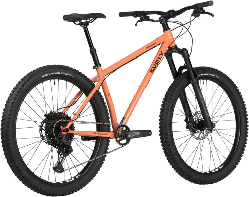 Load image into Gallery viewer, Surly Karate Monkey Front Suspension Bike - 27.5" Steel Peach Salmon Sundae Medium
