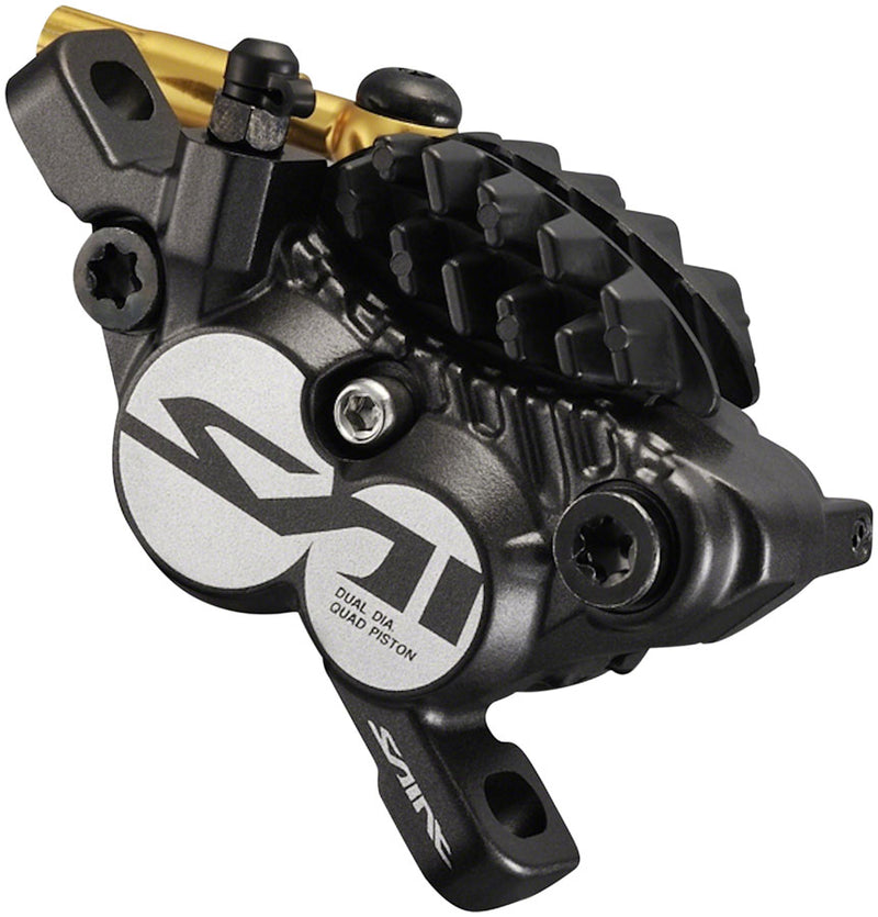 Load image into Gallery viewer, Shimano Saint BL-M820-B/BR-M820 Disc Brake Lever - Front Hydraulic Post Mount Finned Metal Pads BLK
