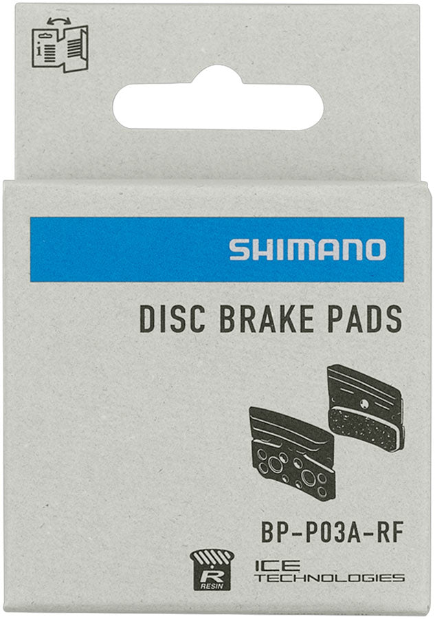Load image into Gallery viewer, Shimano P03A-RF Disc Brake Pads Springs - Resin Compound Finned Aluminum Back Plate One Pair
