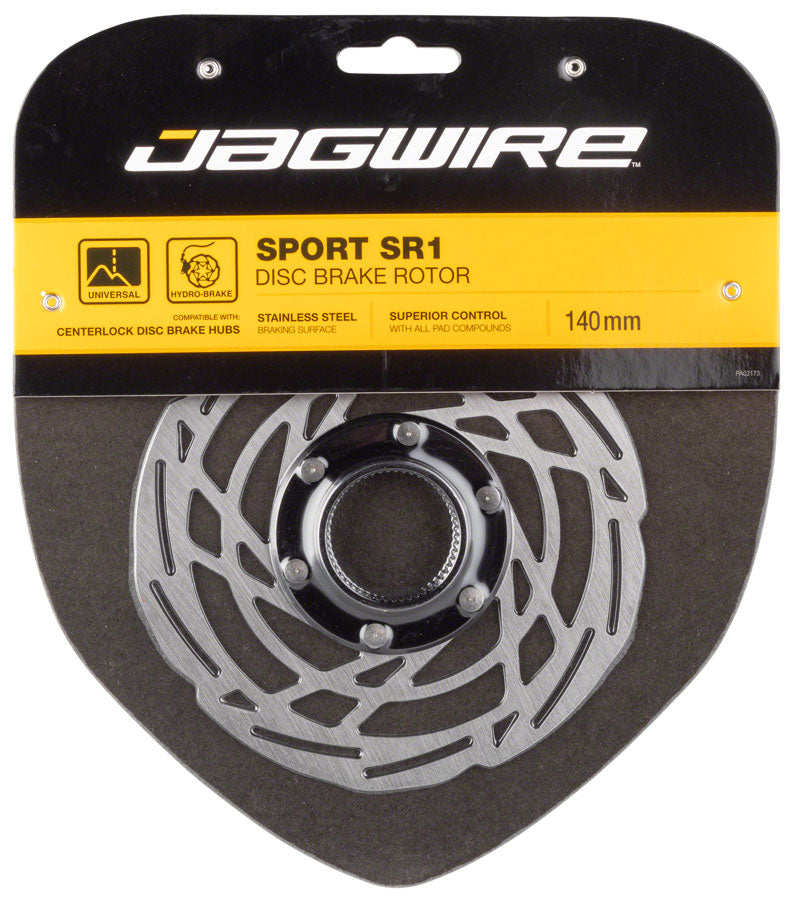 Load image into Gallery viewer, Jagwire Sport SR1 Disc Brake Rotor - 140mm Center Lock Silver
