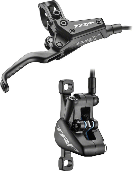 TRP EVO X HD-M9020 Disc Brake Lever - Right/Front Rear 1900mm Hose Post Mount 2-Piston BLK