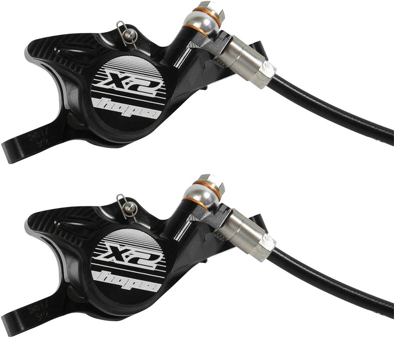 Load image into Gallery viewer, Hope Tech 3 X2 Duo Disc Brake Lever - Left Hand Front Rear Hydraulic Post Mount BLK
