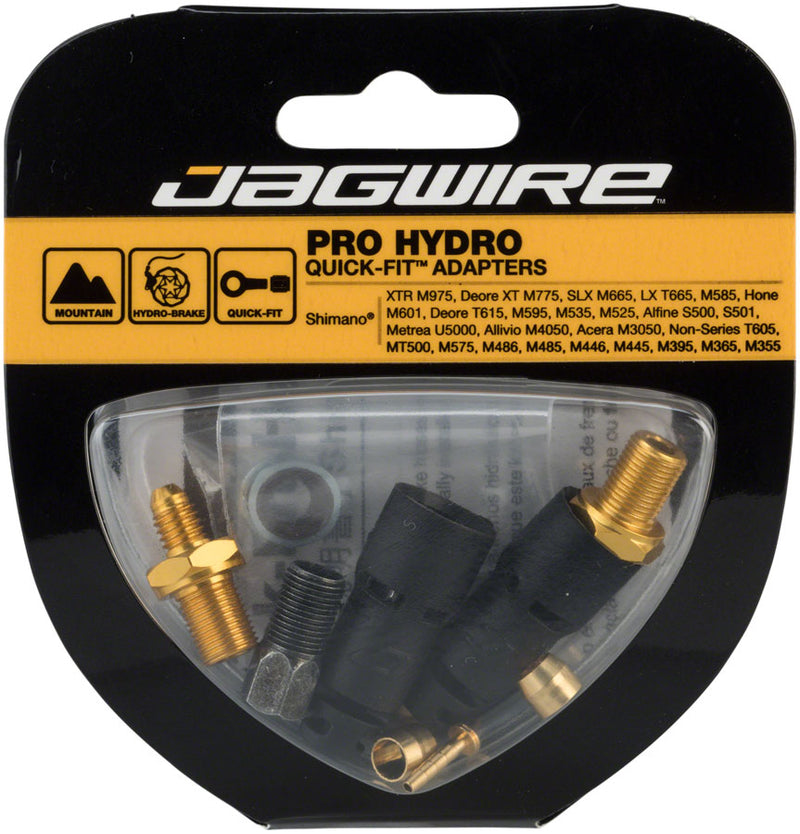 Load image into Gallery viewer, Jagwire Pro Disc Brake Hydraulic Hose Quick-Fit Adapters Shimano XTR Deore XT SLX LX Hone Deore Alfine Metrea Alivio Acera
