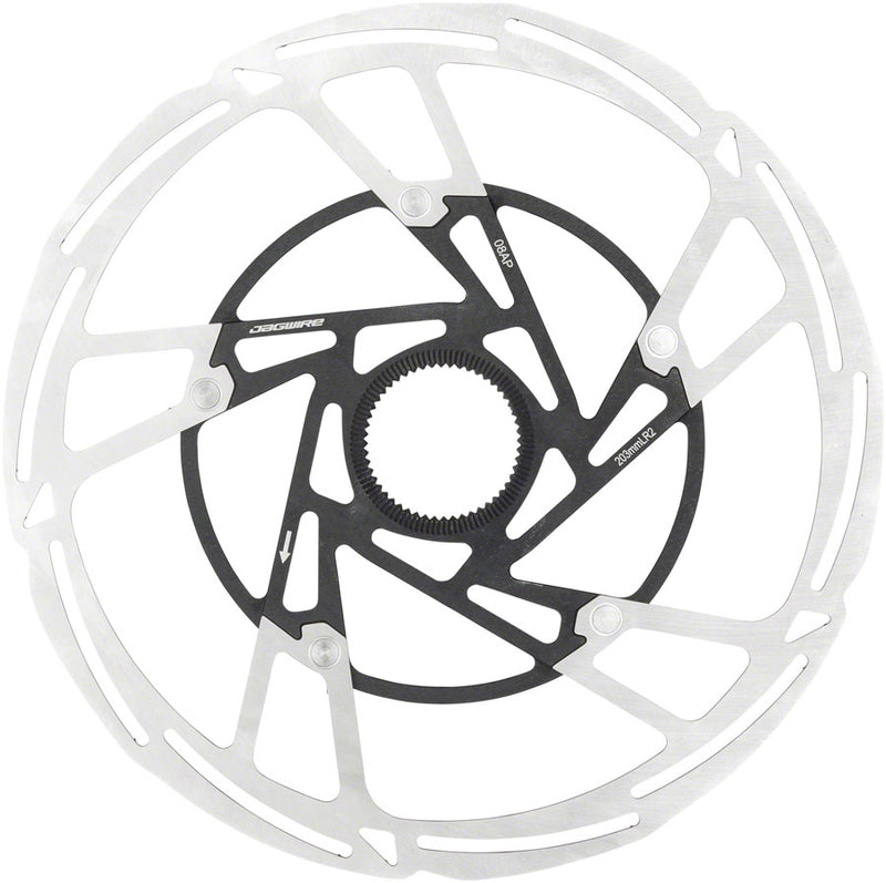 Load image into Gallery viewer, Jagwire Pro LR2 Disc Brake Rotor - 203mm Center Lock Silver/Black
