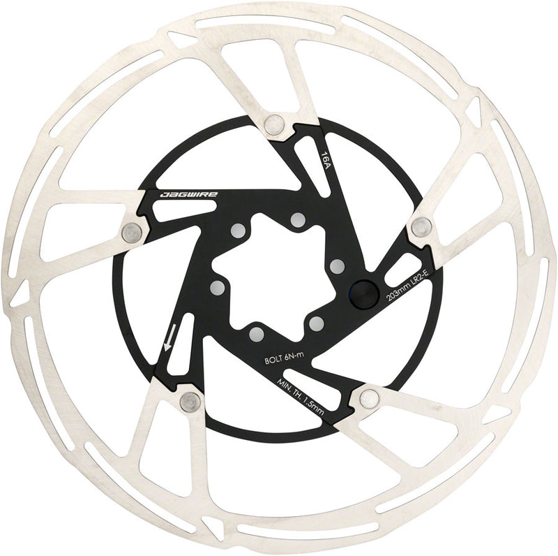 Load image into Gallery viewer, Jagwire Pro LR2-E Ebike Disc Brake Rotor Magnet - 203mm 6-Bolt Silver/BLK
