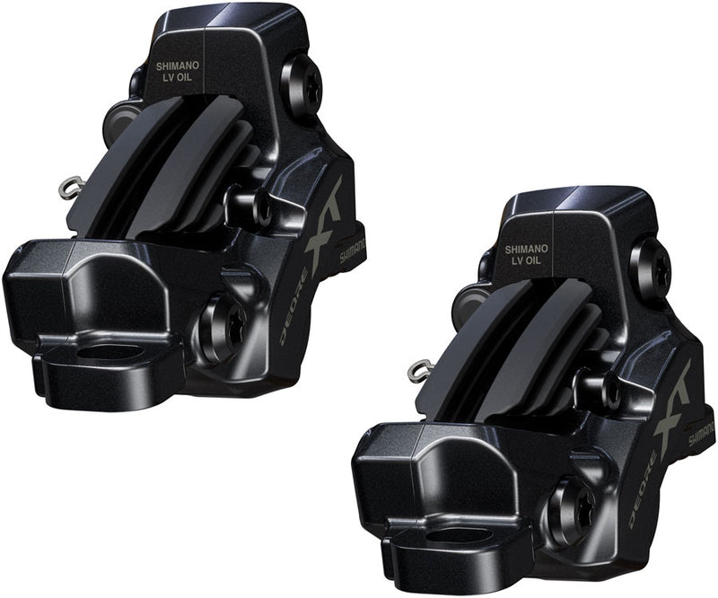 Load image into Gallery viewer, Shimano Deore XT M8200/8220 Disc Brake Upgrade Kit - Right Left BL-M8200 Levers Post Mount Front Rear BR-M8220 4-Piston Calipers
