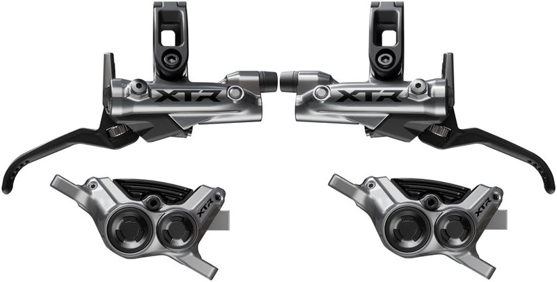 Load image into Gallery viewer, Shimano XTR M9220 Enduro Disc Brake Upgrade Kit - Right Left BL-M9220 Levers Post Mount Front Rear BR-M9220 4-Piston Calipers
