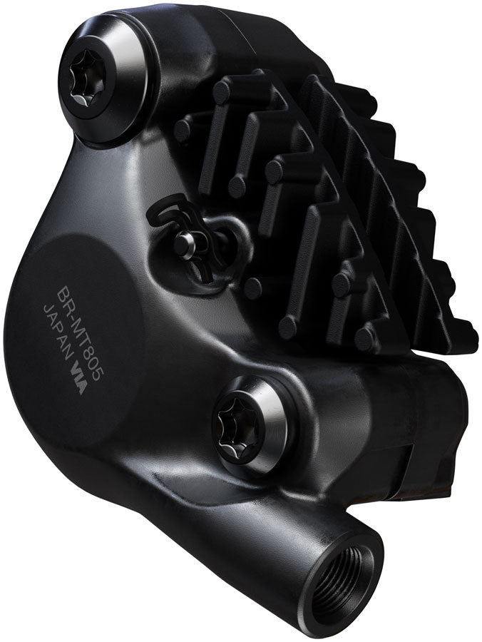 Load image into Gallery viewer, Shimano BR-MT805 XC Disc Brake Caliper - Rear Flat Mount 2-Piston Includes K04S Metal Pads
