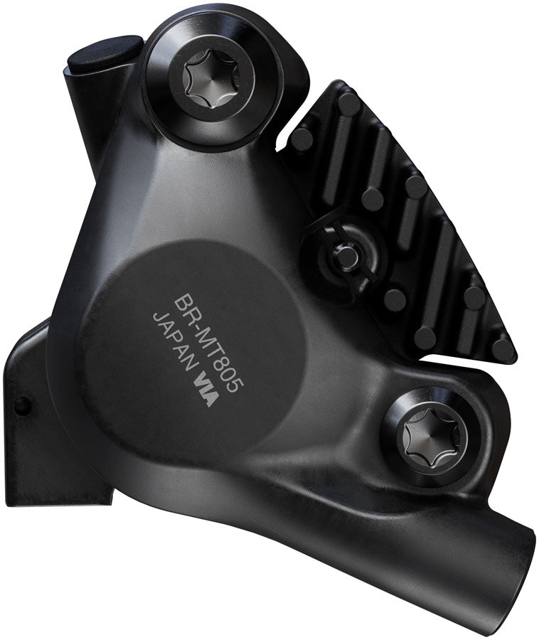 Load image into Gallery viewer, Shimano BR-MT805 XC Disc Brake Caliper - Rear Flat Mount 2-Piston Includes K04S Metal Pads
