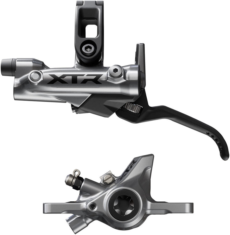 Load image into Gallery viewer, Shimano XTR BR-M9200 Disc Brake BL-M9220 Lever - Left/Front Post Mount 2-Piston Caliper SM-BH90-SS Hose Metal Pads Gray
