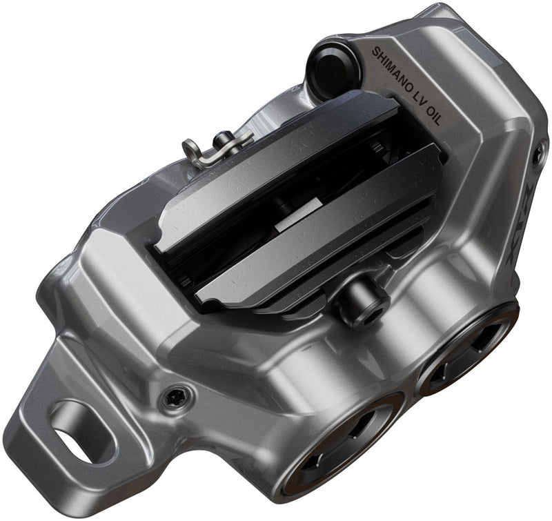 Load image into Gallery viewer, Shimano XTR BR-M9220 Enduro Disc Brake Caliper - Front Rear Post Mount 4-Piston Includes P04C-MF Finned Metal Pads

