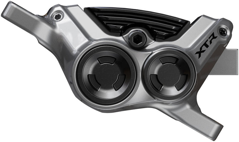 Load image into Gallery viewer, Shimano XTR BR-M9220 Enduro Disc Brake Caliper - Front Rear Post Mount 4-Piston Includes P04C-MF Finned Metal Pads
