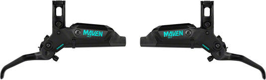 SRAM Maven Ultimate Stealth Expert Disc Brake Kit - Front/Rear Levers Front/Rear Teal Splatter Calipers Adapters Rotors Bleed Kit A1