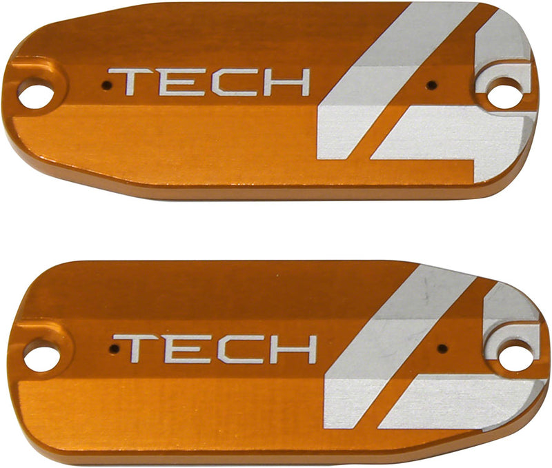 Load image into Gallery viewer, Hope Tech 4 Brake Lever Reservoir Lid - Orange Pair
