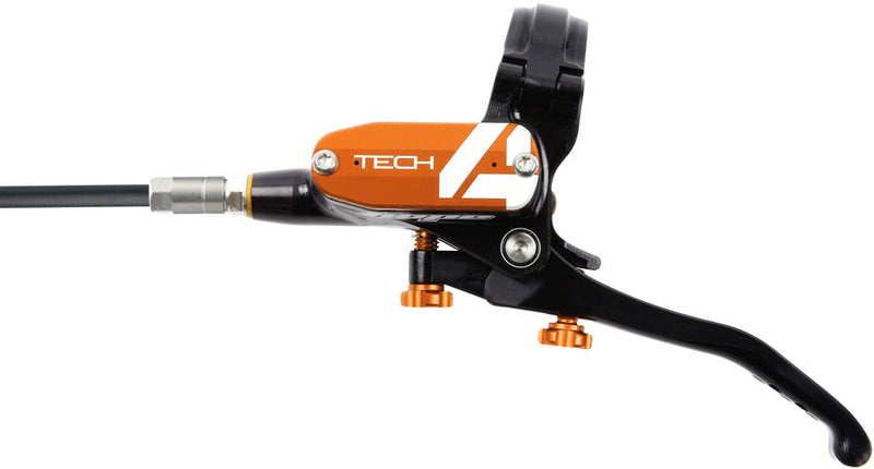 Load image into Gallery viewer, Hope Tech 4 E4 Disc Brake and Lever Set - Front Hydraulic Post Mount Orange
