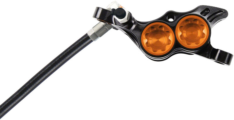 Load image into Gallery viewer, Hope Tech 4 E4 Disc Brake and Lever Set - Rear Hydraulic Post Mount Orange
