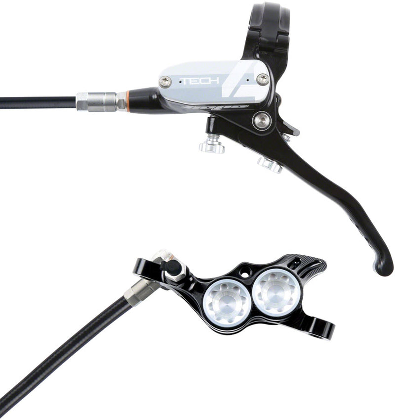 Load image into Gallery viewer, Hope Tech 4 E4 Disc Brake and Lever Set - Front Hydraulic Post Mount Silver
